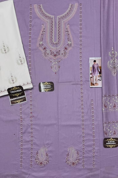 Lawn 2pc Embroidered Suit (1) Lawn 2pc Embroidered Suit