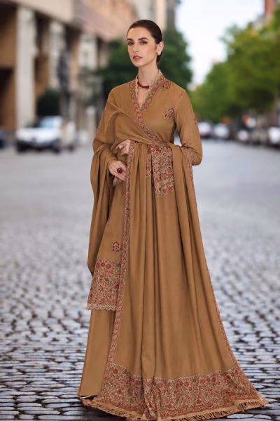 bareeze-heavy -embroidered -dhanak -shawl-3 -piece -suit